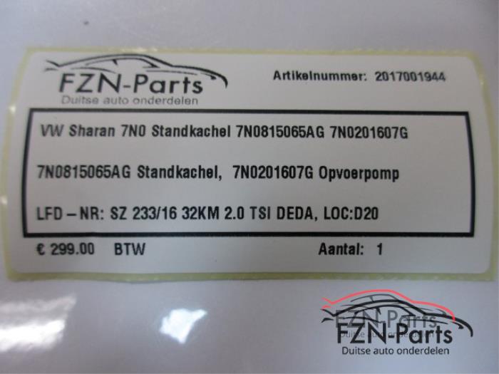 Standkachel Volkswagen Sharan (22730746)