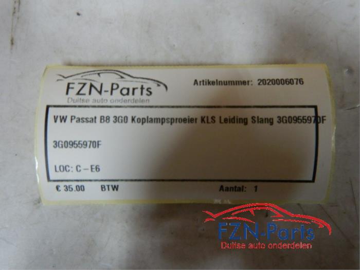 VW Passat B8 3G0 Koplampsproeier KLS Leiding Slang