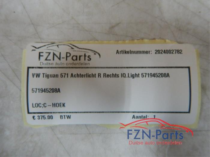 VW Tiguan 571 Achterlicht R Rechts IQ LED