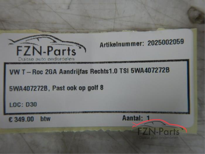 Aandrijfas rechts-voor Volkswagen T-Roc (22725810)