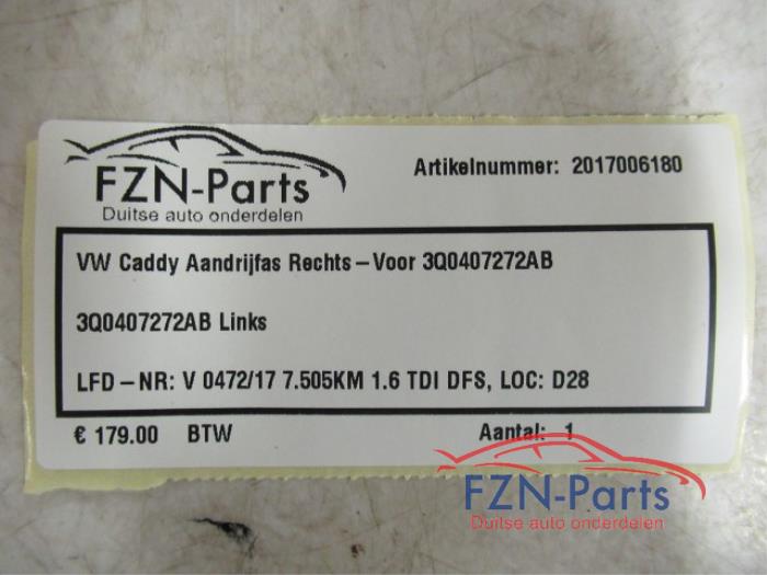 VW Caddy Aandrijfas Rechts-Voor