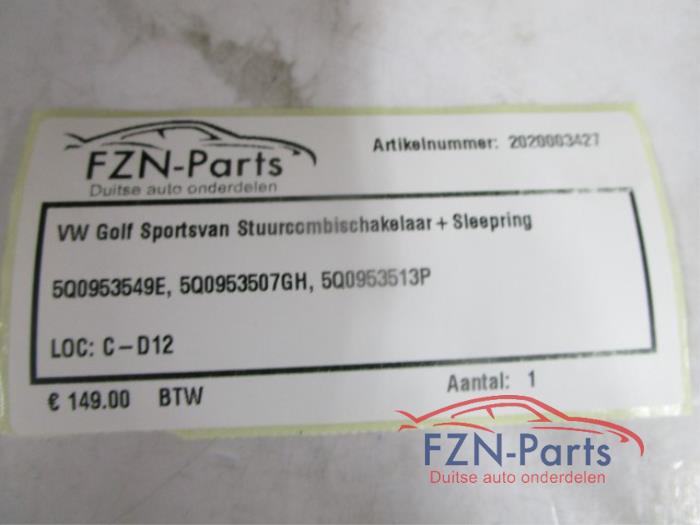 Combischakelaar Stuurkolom Volkswagen Golf Sportsvan (22745027)