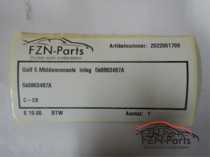 VW Golf 6 Middenconsole Inleg