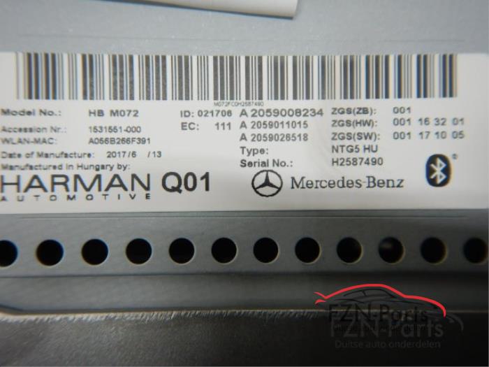 Navigatie Module Mercedes C-Klasse (22742129)
