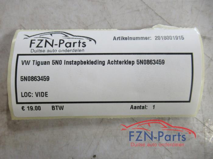 VW Tiguan 5N0 Instapbekleding Achterklep