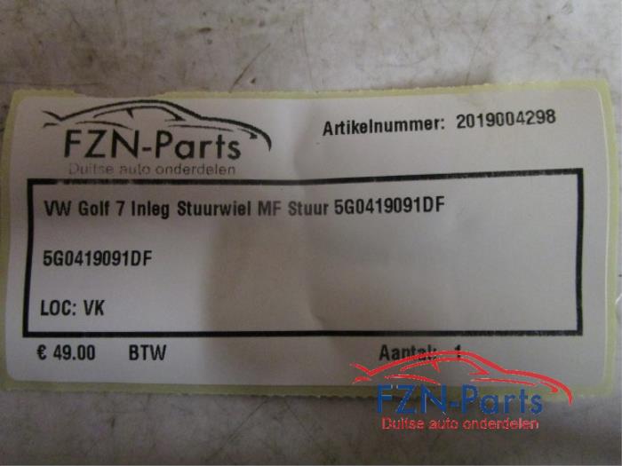 VW Golf 7 Inleg Stuurwiel MF Stuur