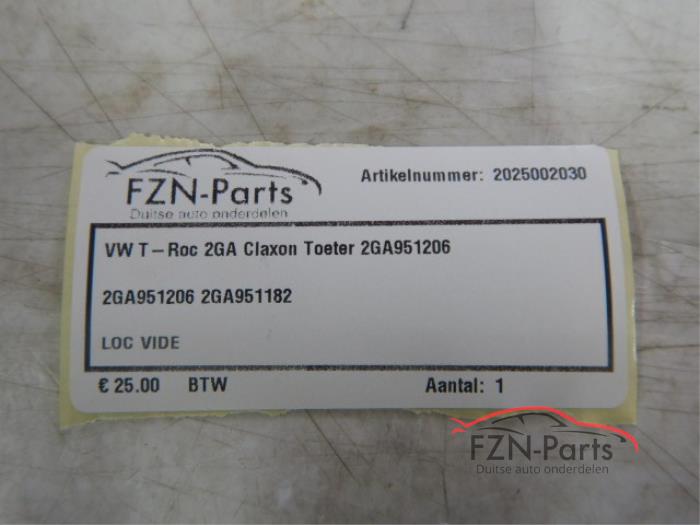 VW T-Roc 2GA claxon Toeter