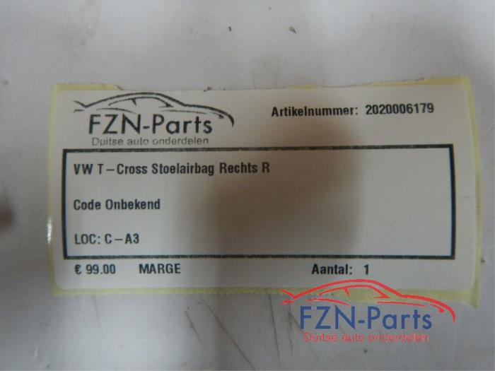 Airbag stoel (zitplaats) Volkswagen T-Cross (22730662)