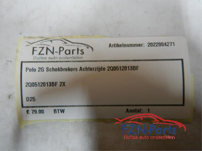 Polo 2G Schokbrekers Achterzijde