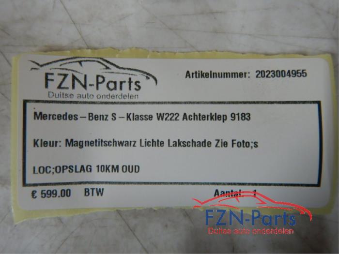 Achterklep Mercedes S-Klasse (22740583)