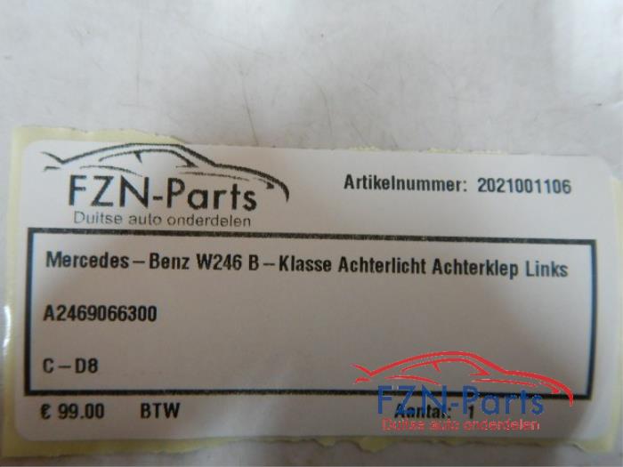 Mercedes-Benz W246 B-klasse Achterlicht Achterklep Links