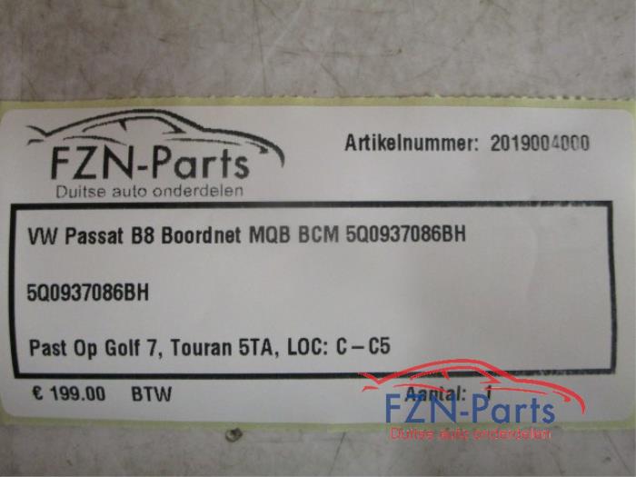 VW Passat B8 Boordnet MQB BCM