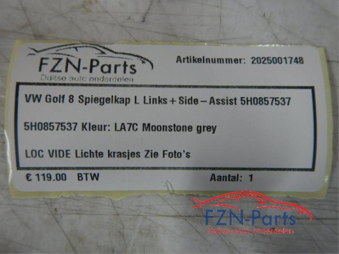VW Golf 8 Spiegelkap Links Side-assist