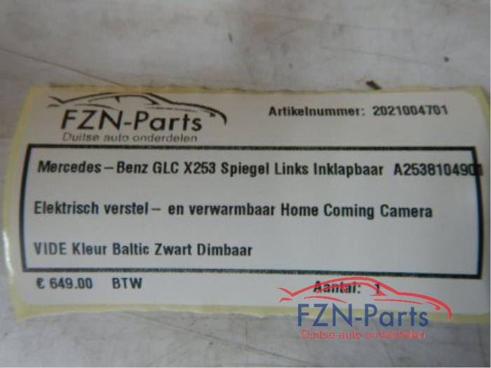 Mercedes-benz GLC X253 spiegel links