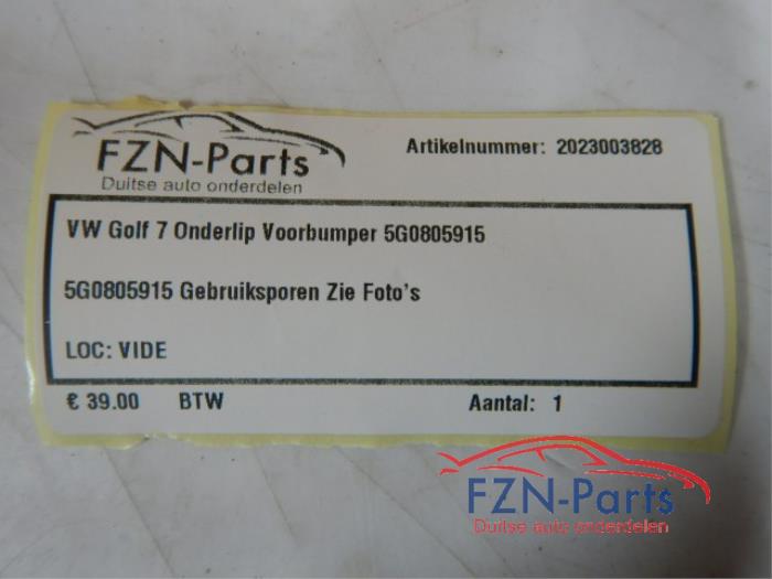 Diffuser achterbumper Volkswagen Golf (22745274)
