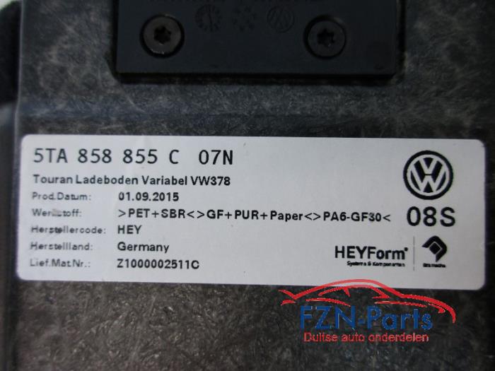 VW Touran 5TA Laadvloer Bagageruimte