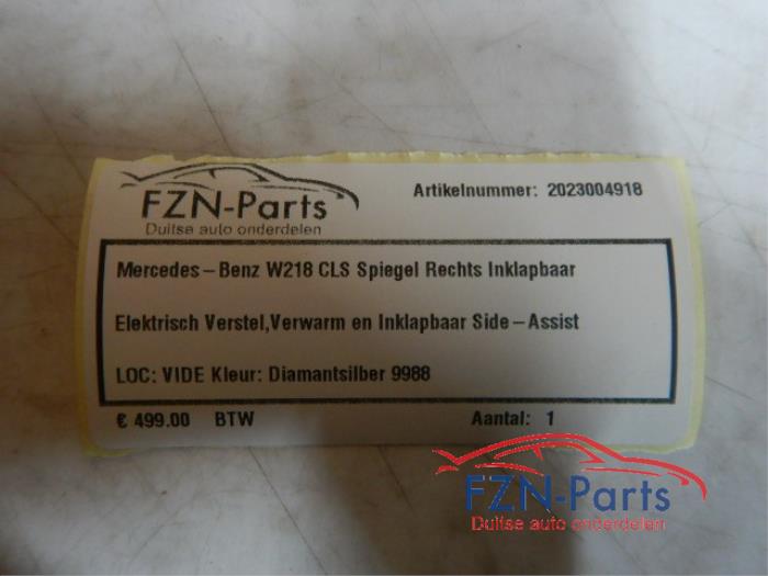 Mercedes-Benz W218 CLS -Klasse Spiegel Rechts Inklapbaar