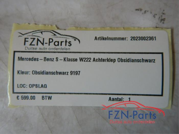 Achterklep Mercedes S-Klasse (22724438)