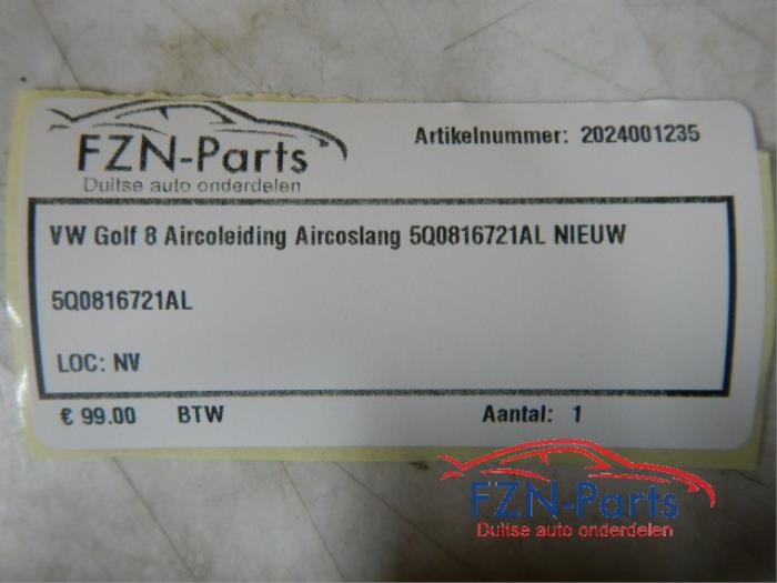 VW Golf 8 Aircoleiding Aircoslang