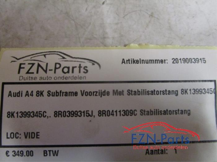 Audi A4 8K Subframe Voorzijde Met Stabilisatorstang
