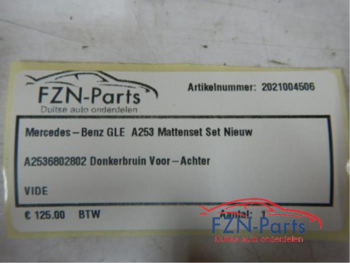 Mercedes- benz GLE A253 mattenset set nieuw