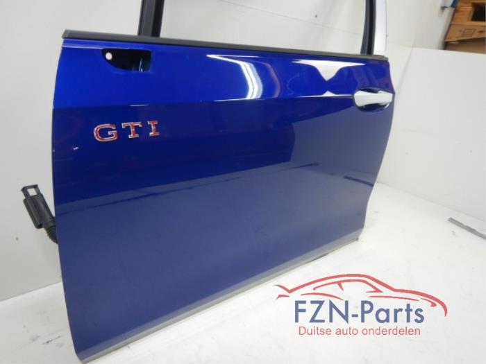 VW Golf 8 GTI Portier Links - Voor LD5K Kleur: LD5K Lapiz Blue Let op Deurgreep wit zie Fotos!!!Volkswagen, Golf, Golf 8, GTI, Portier, Deuren, Portieren en Toebehoren 2.0 GTI Clubsport