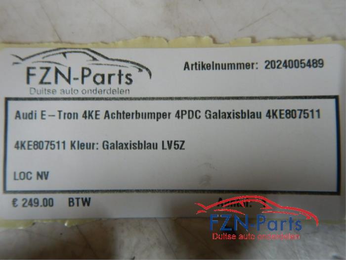Audi E-Tron 4KE Achterbumper 4PDC Galaxisblau