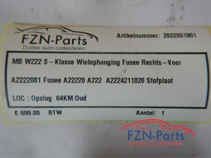 Wielophanging rechts-voor Mercedes S-Klasse (22729701)