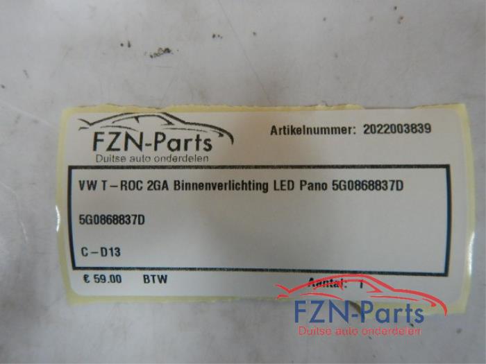 Binnenverlichting voor Volkswagen T-Roc (22738206)
