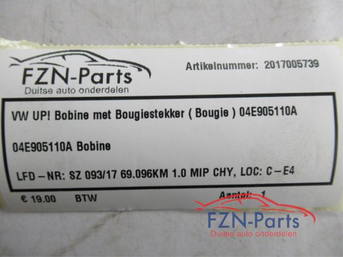 VW UP! Bobine met Bougiestekker ( Bougie )