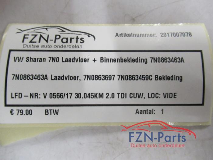 Vloerplaat bagageruimte Volkswagen Sharan (22738422)