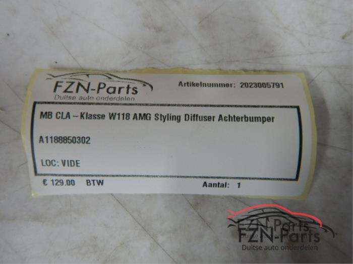 Mercedes-Benz CLA-klasse W118 AMG Styling Diffuser Achterbumper