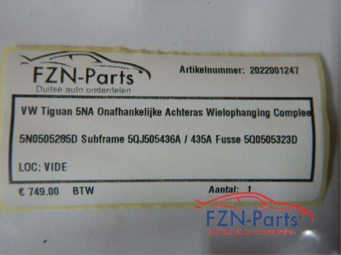 Achteras voorwielaandrijving Volkswagen Tiguan (22743681)