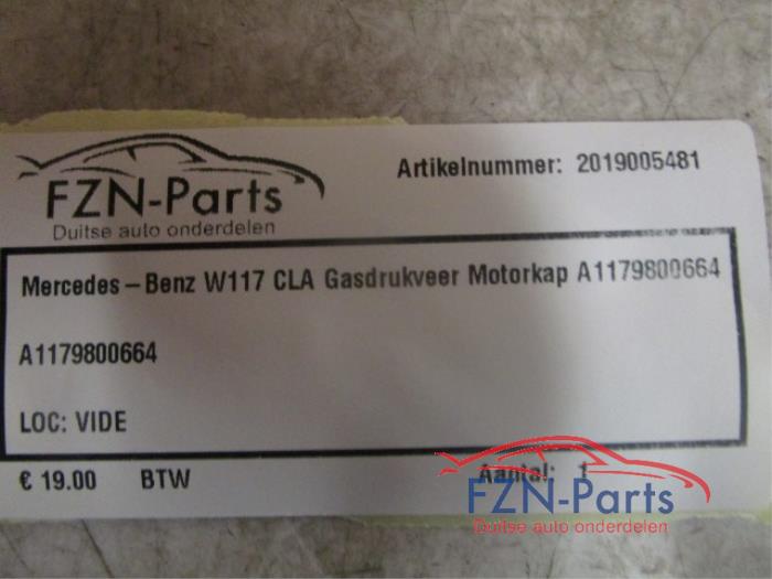 Set Gasdempers Achterklep Mercedes CLA (22742232)