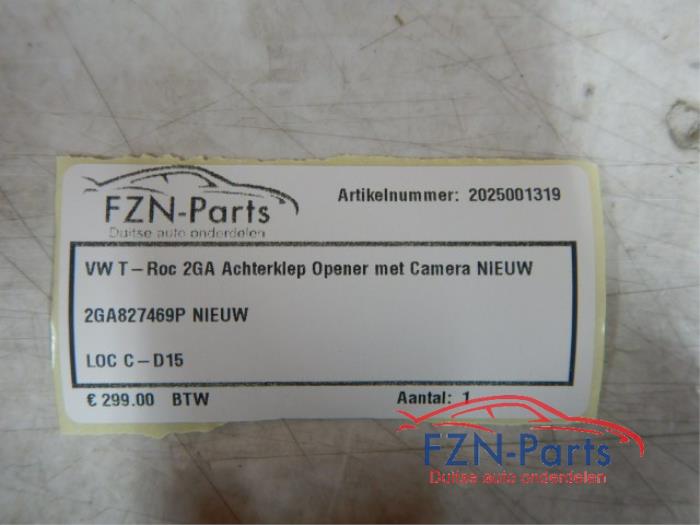 VW T-Roc 2GA Achterklep Opener met Achteruitrijcamera