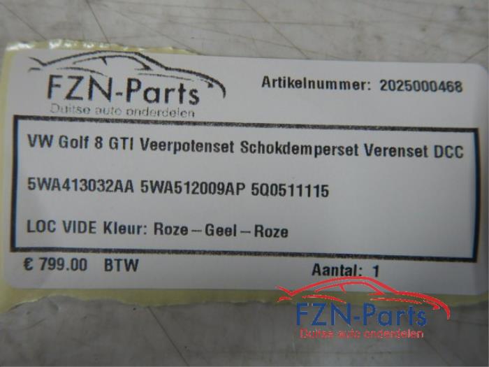 VW Golf 8 GTI Veerpotenset Schokdemperset Verenset DCC