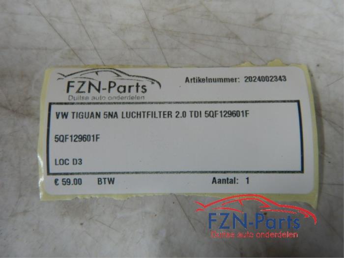 VW Tiguan 5NA Luchtfilterhuis 2.0 TDI