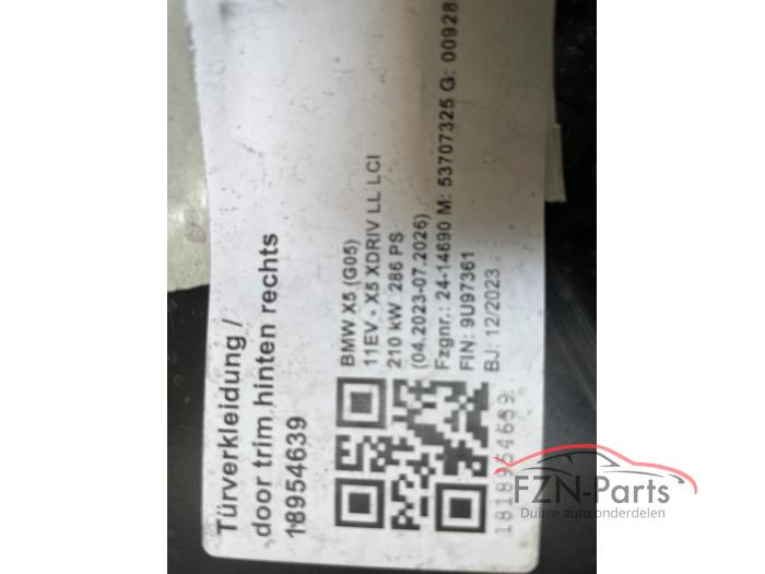 BMW X5 G05 M-Pakket Interieur compleet Silverstone