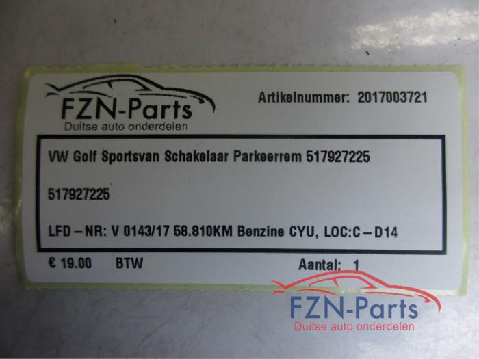 Schakelaar (diversen) Volkswagen Golf Sportsvan (22739795)
