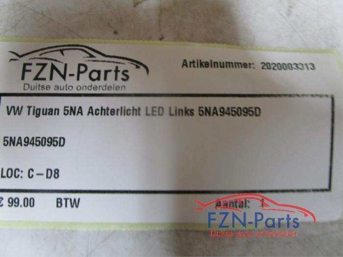 VW Tiguan 5NA Achterlicht LED Links