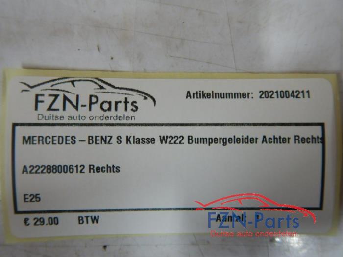 Mercedes-Benz S-klasse W222 Bumpergeleider Rechts-achter