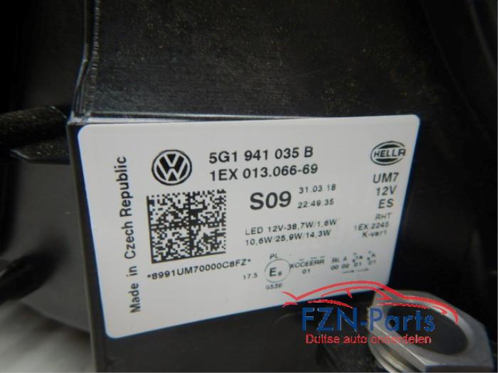 VW Golf 7 GTE Facelift Xenon LED L+R Koplamp Set