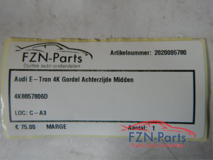 Veiligheidsgordel midden-achter Audi E-Tron (22739241)