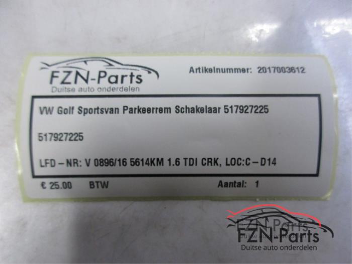 Schakelaar (diversen) Volkswagen Golf Sportsvan (22740419)
