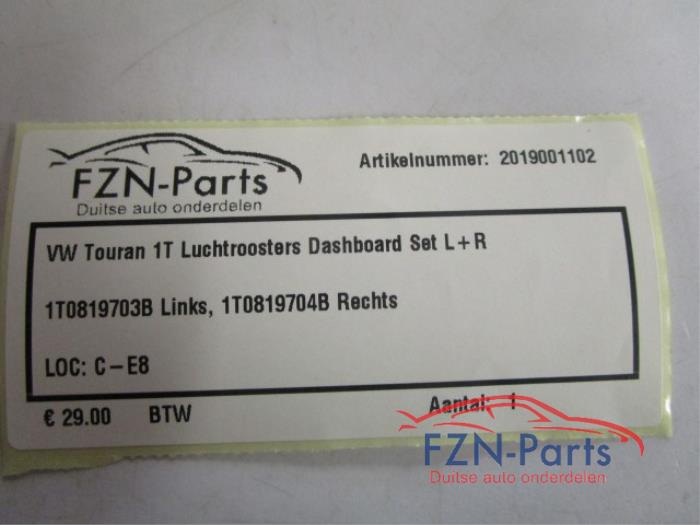Luchtrooster Dashboard Volkswagen Touran (22735909)