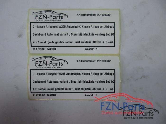 Mercedes-Benz C-Klasse W205 Airbagset Automaat ( C Klasse Airbag set Airbags)