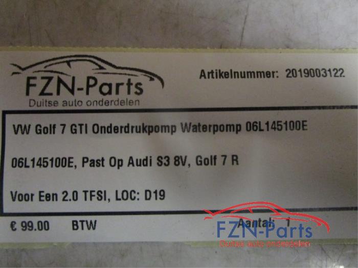 VW Golf 7 GTI Onderdrukpomp Waterpomp