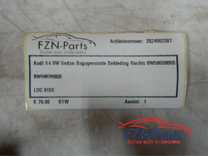 Bekleding bagageruimte Audi A4 (22739982)