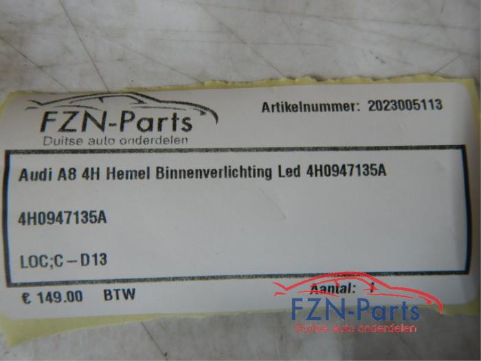 Binnenverlichting voor Audi A8 (22739311)