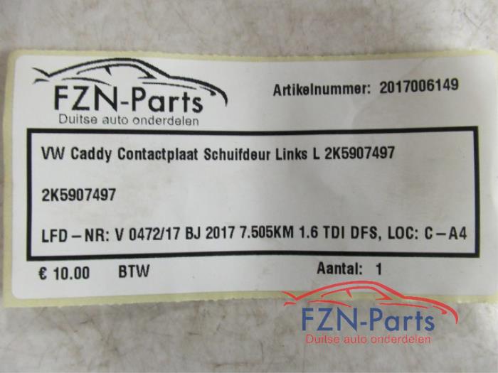 VW Caddy Contactplaat Schuifdeur Links L